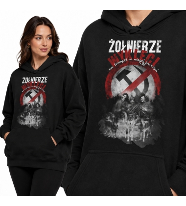 BLUZA DAMSKA Z KAPTUREM ŻOŁNIERZE WYKLĘCI 2